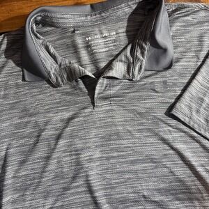 Under Armour Performance Polo Shirt Men's 3XL Gray Golf Logo Short Sleeve